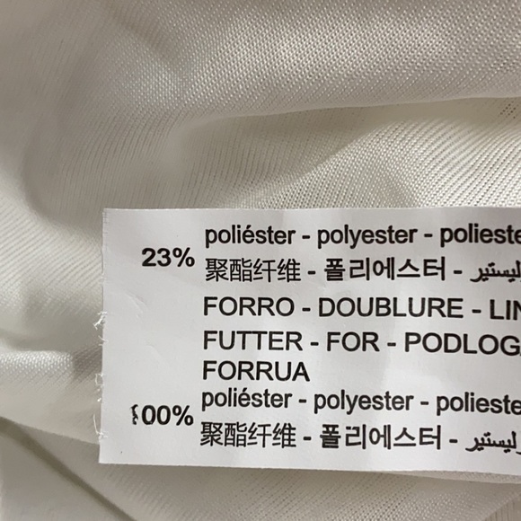 NWT. Zara White Textured Midi Dress. Size L. - Picture 8 of 10